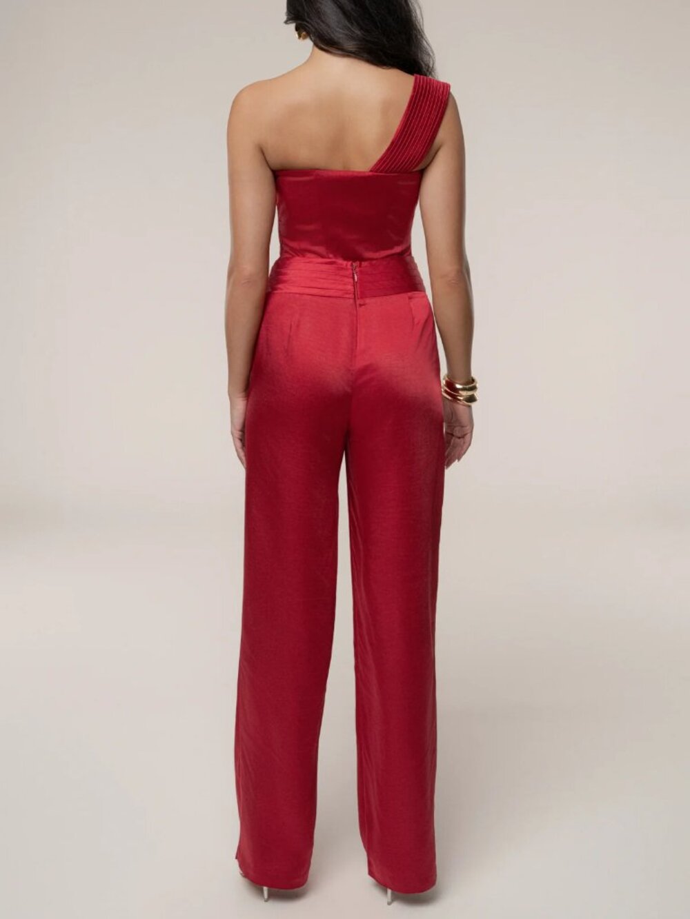 JLUXLABEL Red True Affection Satin Trouser - NWOT - Size S - Picture 3 of 9